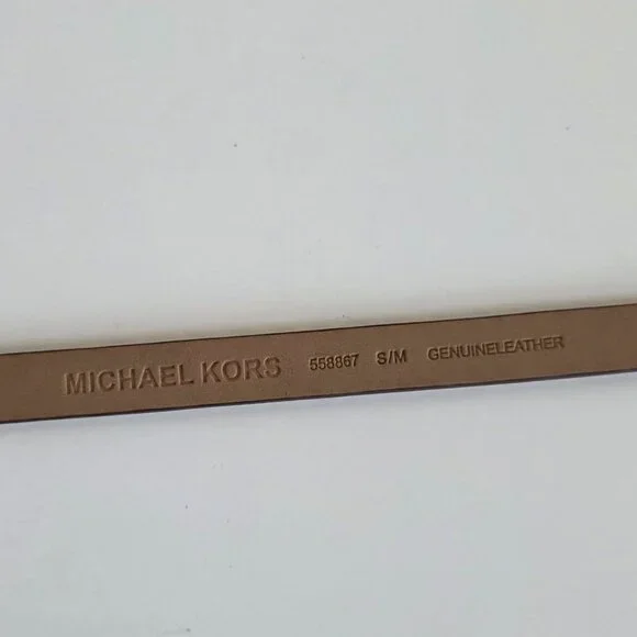 Brand New Michael Kors Skinny Leather Belt, - Picture 5 of 7